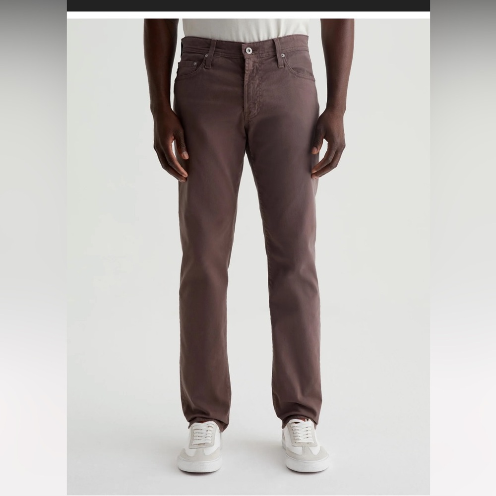 AG - The Marshall Slim Trousers in Berry Brown